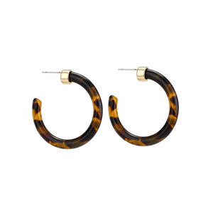 Acrylic Resin Leopard Dangle Earring