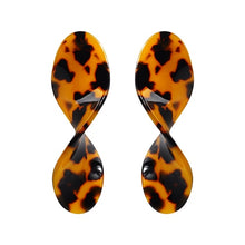 Load image into Gallery viewer, Acrylic Resin Leopard Dangle Earring