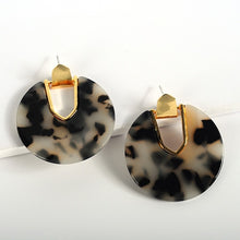 Load image into Gallery viewer, Acrylic Round Dangle Earrings