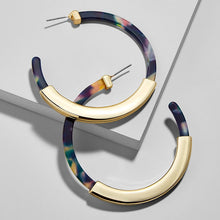 Load image into Gallery viewer, Acetate Hoop Earrings