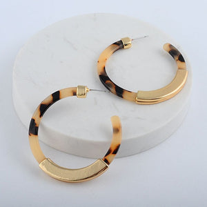 Acetate Hoop Earrings