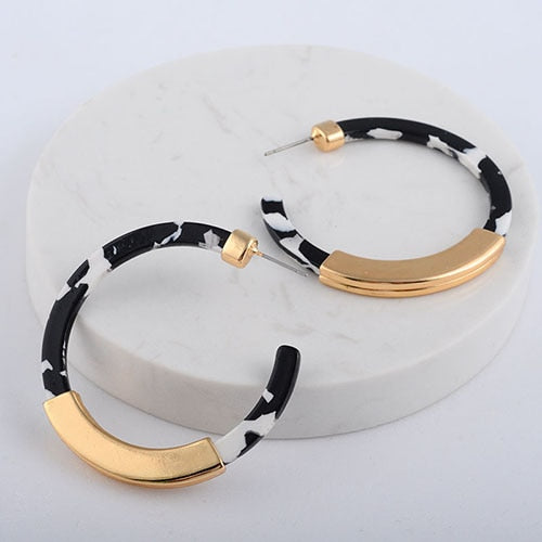 Acetate Hoop Earrings