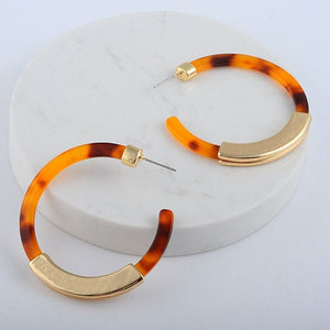 Acetate Hoop Earrings