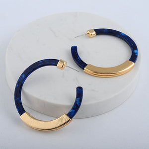 Acetate Hoop Earrings