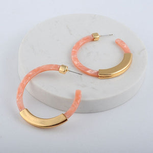 Acetate Hoop Earrings