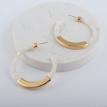 Load image into Gallery viewer, Acetate Hoop Earrings