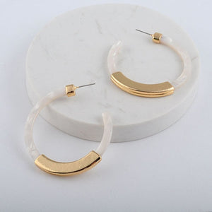 Acetate Hoop Earrings