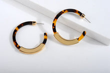 Load image into Gallery viewer, Acetate Hoop Earrings