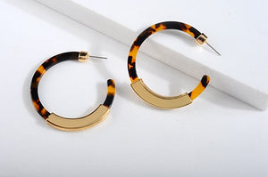 Acetate Hoop Earrings