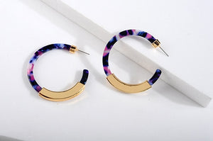 Acetate Hoop Earrings