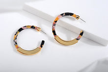 Load image into Gallery viewer, Acetate Hoop Earrings