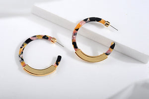 Acetate Hoop Earrings