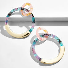 Load image into Gallery viewer, Acetate Hoop Earrings