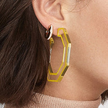 Load image into Gallery viewer, Acetate Hoop Earrings