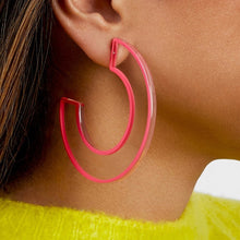 Load image into Gallery viewer, Acetate Hoop Earrings