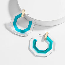 Load image into Gallery viewer, Acetate Hoop Earrings